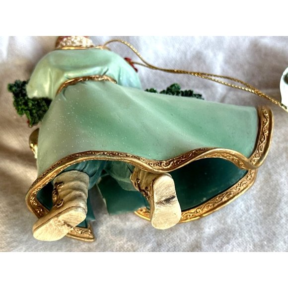 Thomas Kinkade Bringing Home the Tree Santa Old World Santa Collection Ornaments - Picture 3 of 5